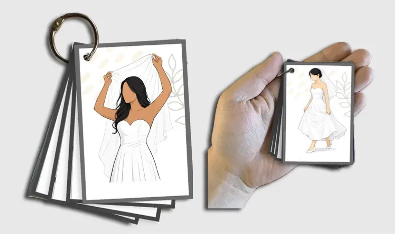 Coleção de poses de noiva