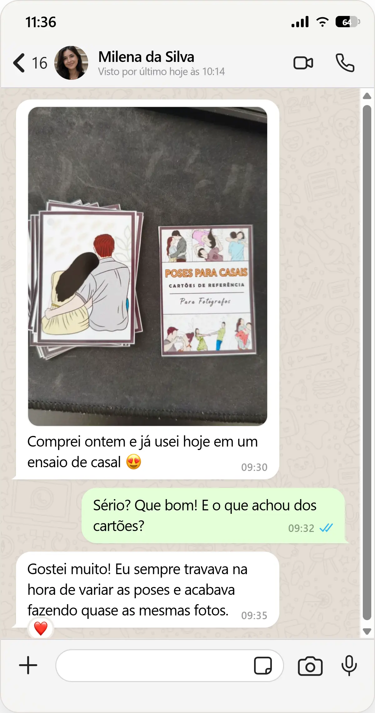 Depoimento de cliente 1